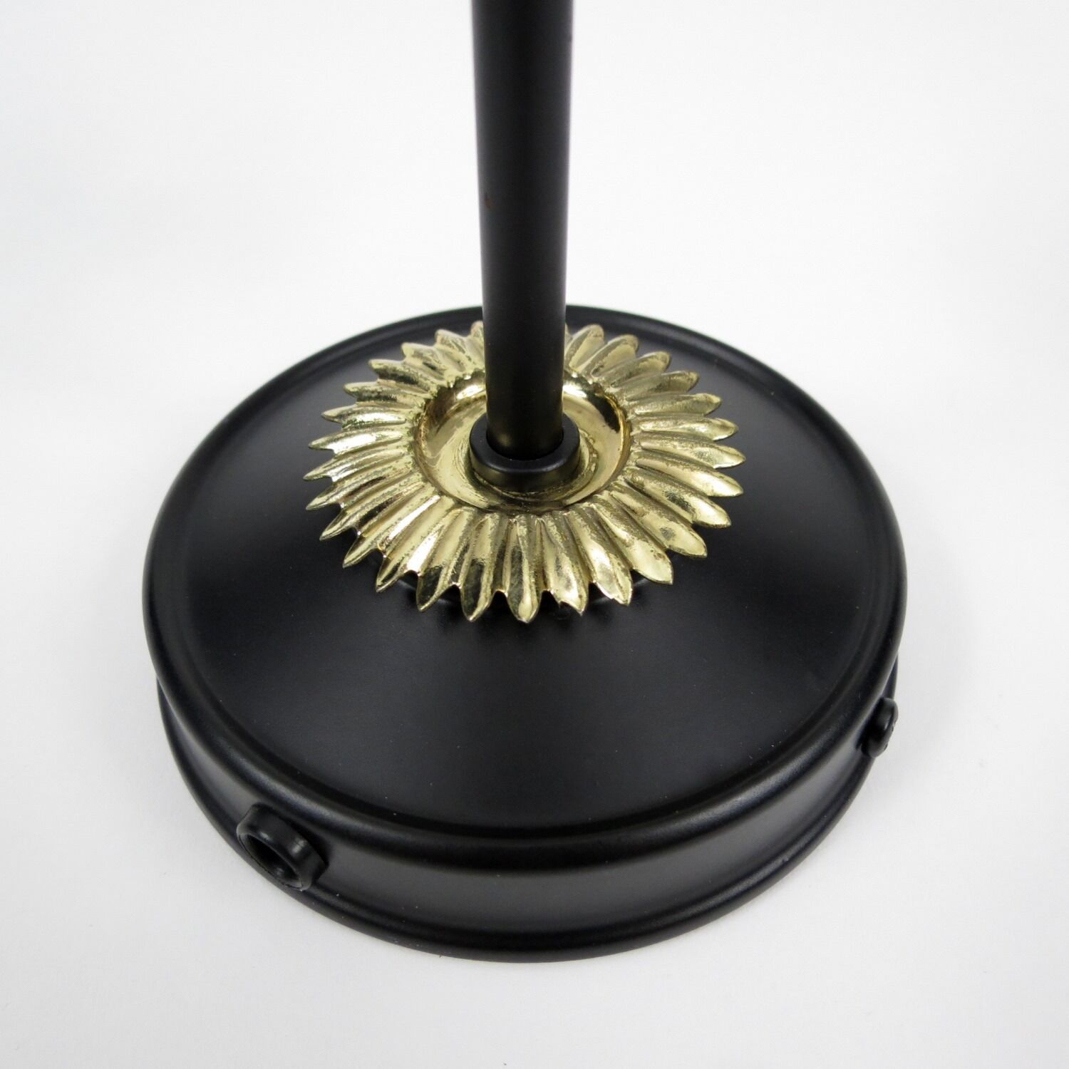 Pair of french brass and cracked glass wall lights, 1950s