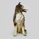 Life-size ceramic collie dog sculpture from the 1960s