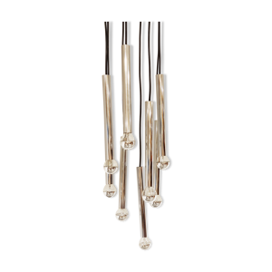 Lustre en cascade chromé