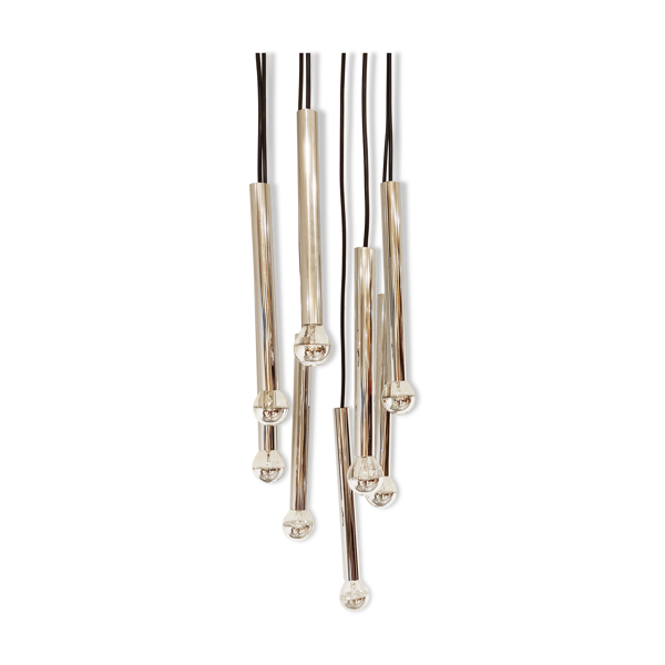 Lustre en cascade chromé vintage, années 1970 — Beyit