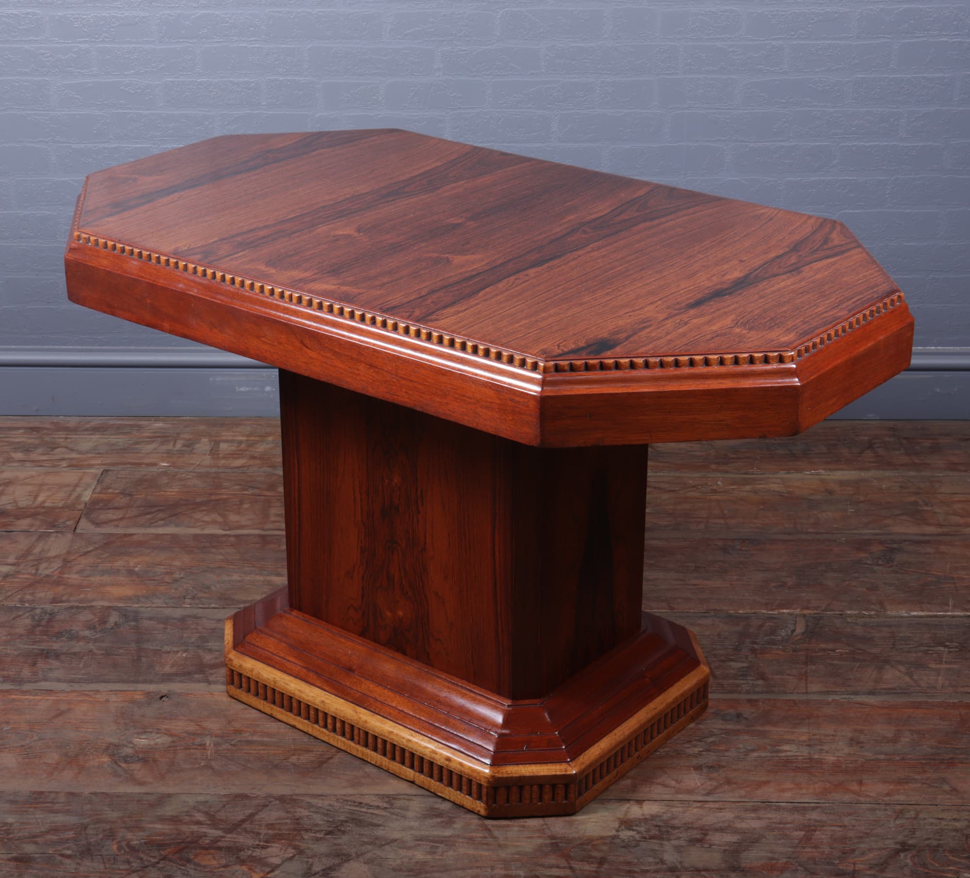 French Art deco rosewood coffee table c 1920
