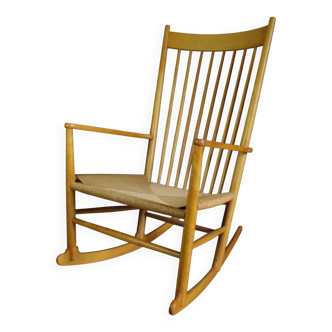 Rocking Chair J16 by Hans J. Wegner for Fredericia