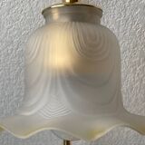 Pair of vintage 80s flower lamps