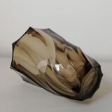 Smoked glass vase