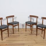Mid-Century Teak Dining Table & Chairs by Hans Olsen for Frem Røjle, 1960s, Set of 5