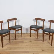 Mid-Century Teak Dining Table & Chairs by Hans Olsen for Frem Røjle, 1960s, Set of 5