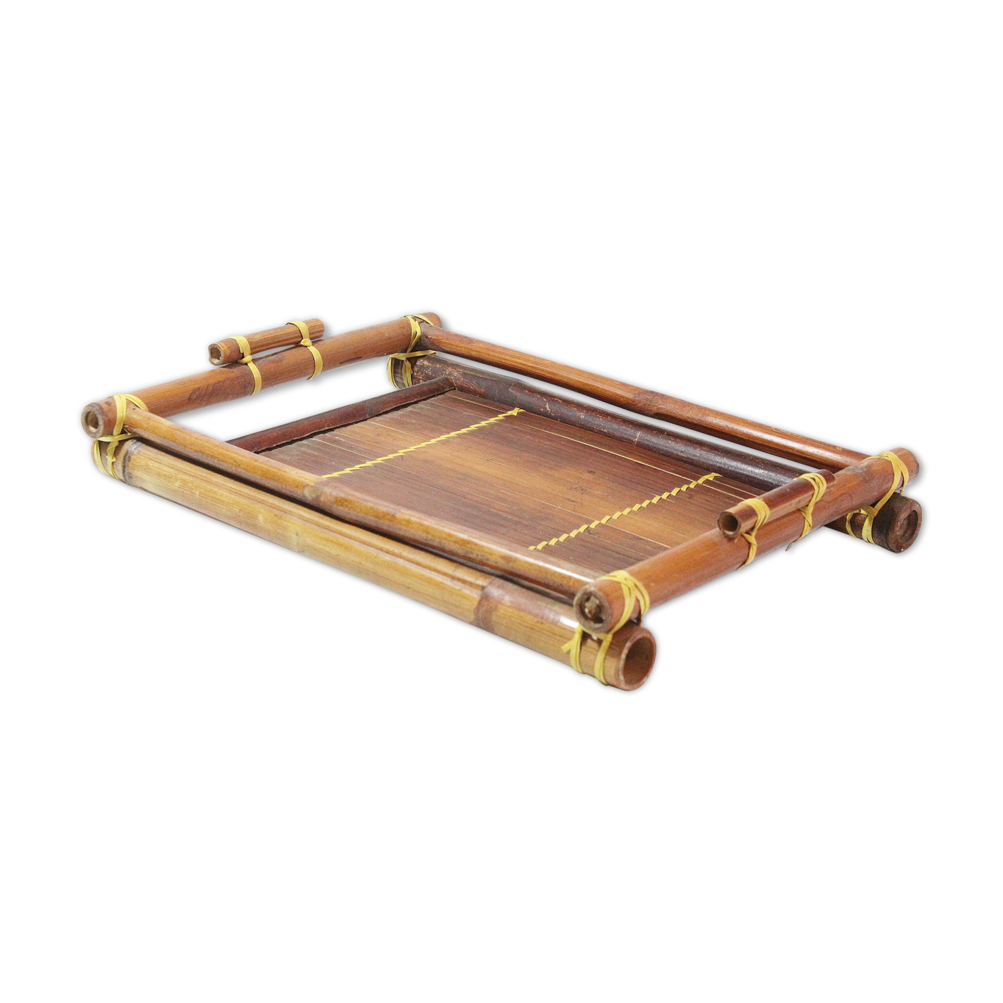 Vintage bamboo tray