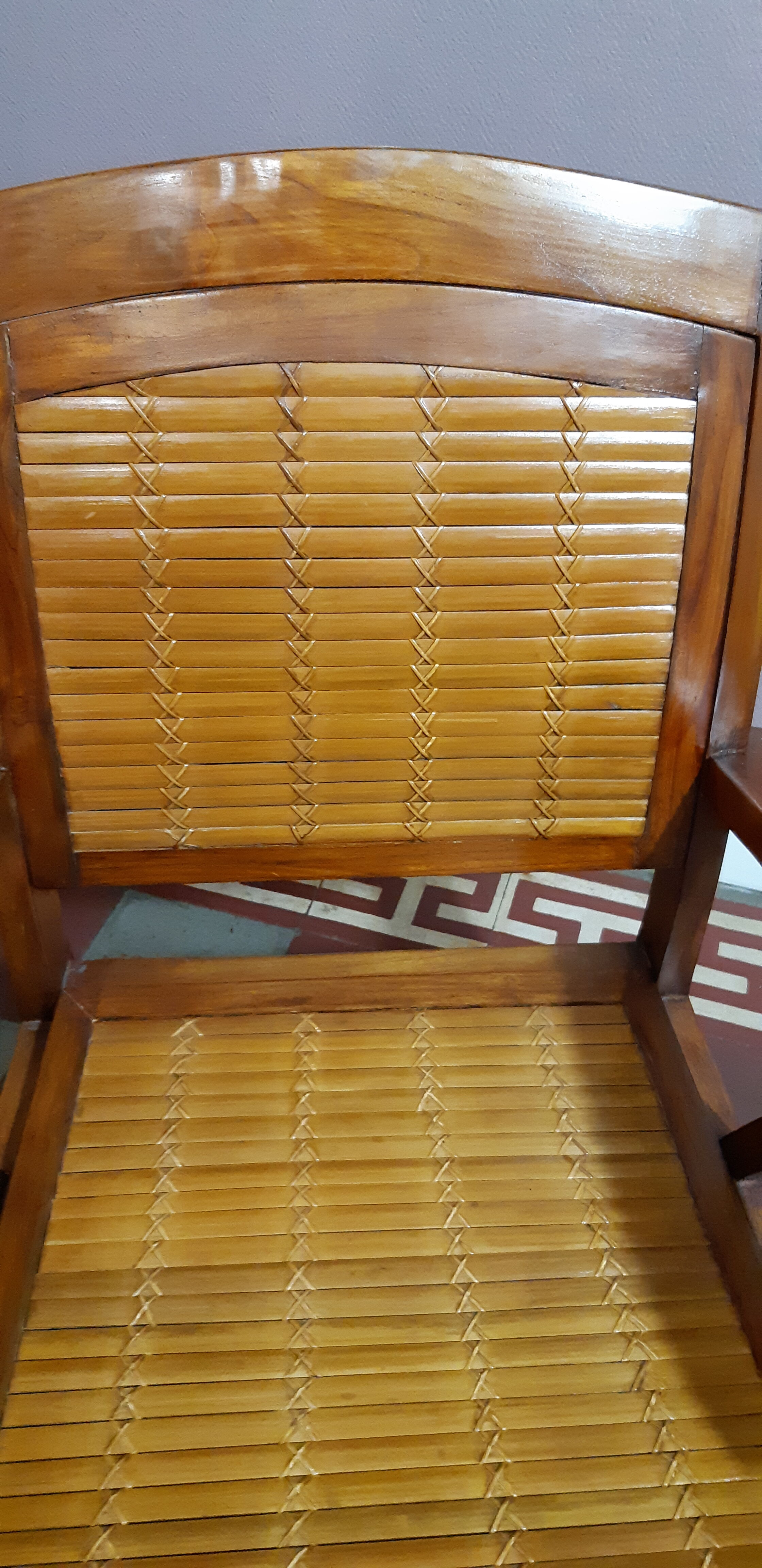 Colonial style armchair