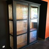 Large glazed Parisian wardrobe, showcase.