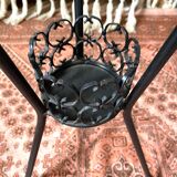 Wrought iron plant holder table from the 1950s