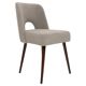 'Shell' Chair in Grey Boucle, Europe, 1960s