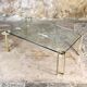 Brass and glass coffee table model T24 by Peter Ghyczy