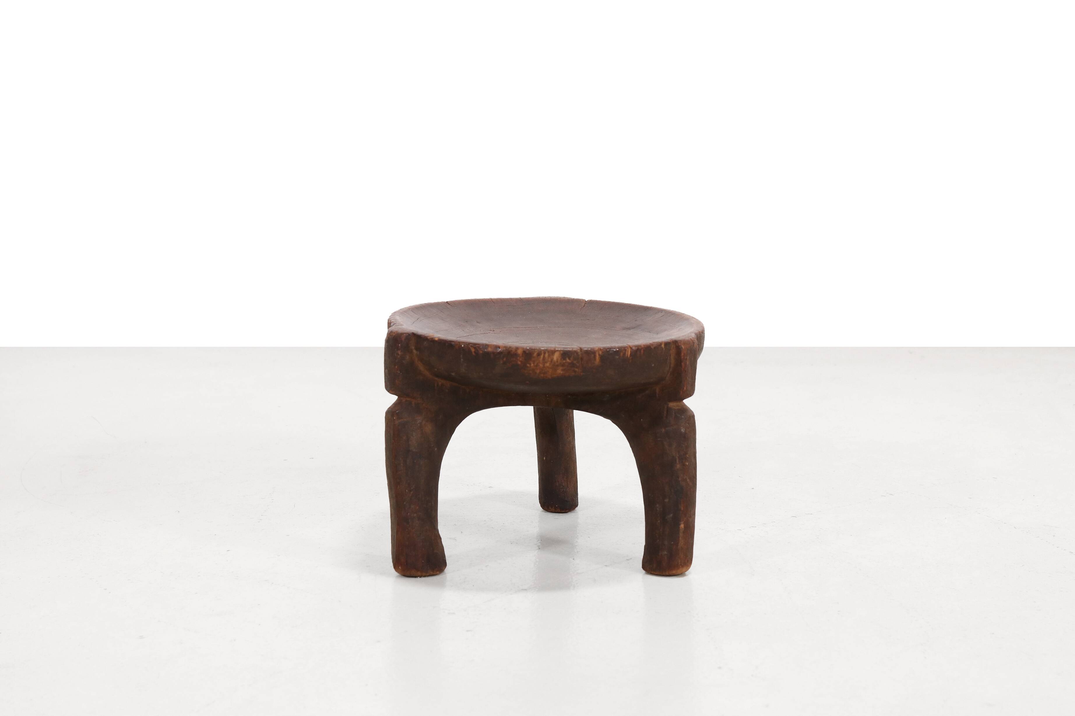 Antique African tribal stool from Tanzania