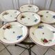 lot de 6 grandes assiettes plates Villeroy & Boch La Louvière fabrication belge en Terre de Fer débu