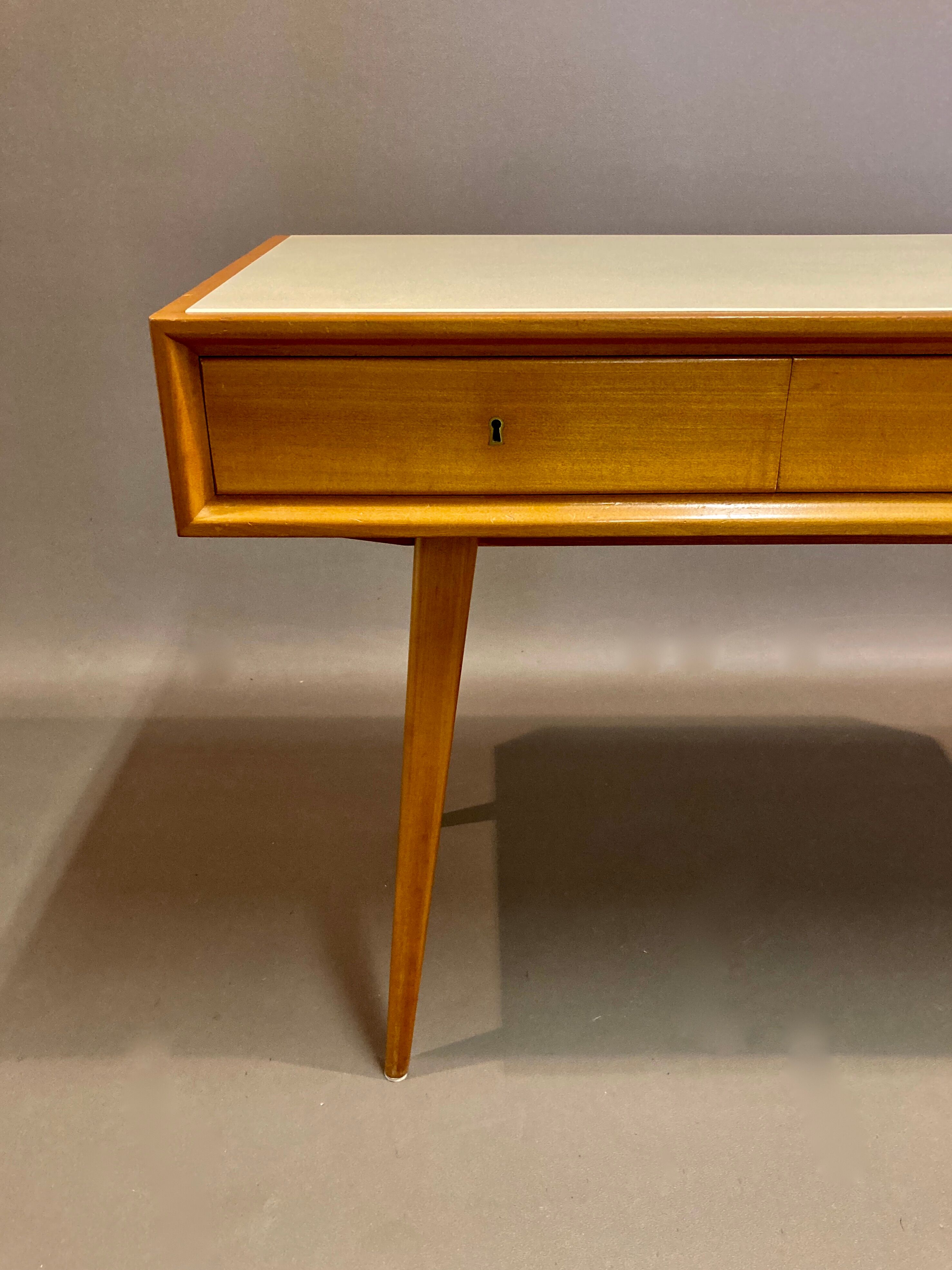 High-billed desk opaline scandinavian design 1950