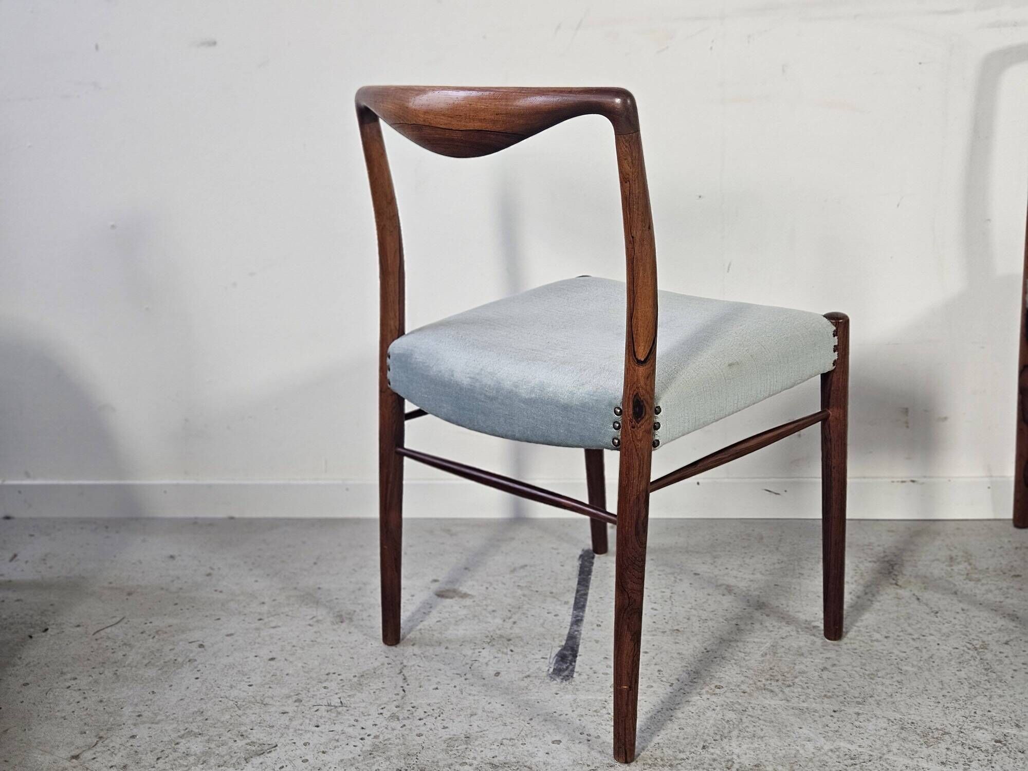 6 Scandinavian chairs in rosewood by Kai Lyngfeldt Larsen
