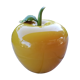 Mustard yellow ice cube apple