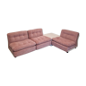 Pink Mario Bellini modulair Amanta sofa with coffeetable for C&B Italia 1970s