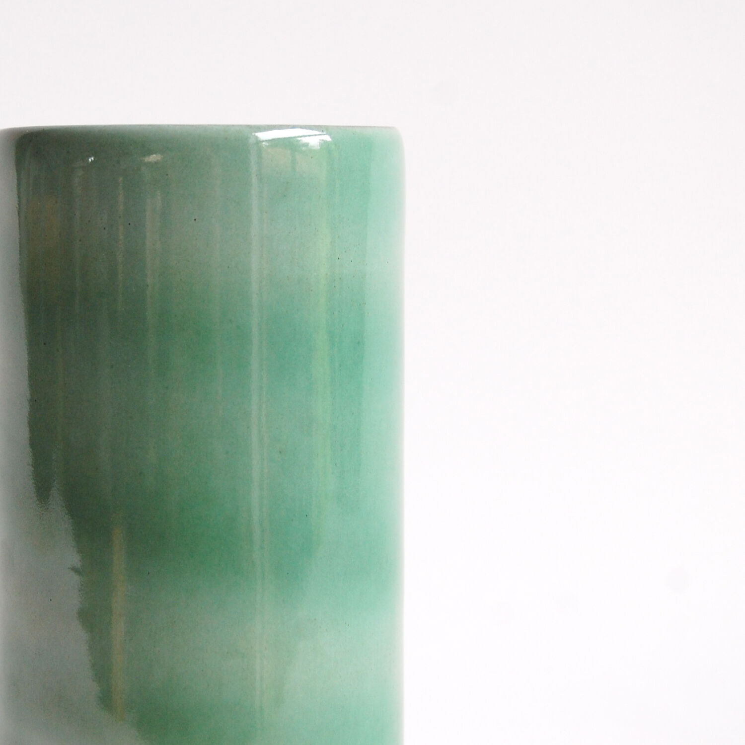 Antonio Lampecco Green Roll Vase