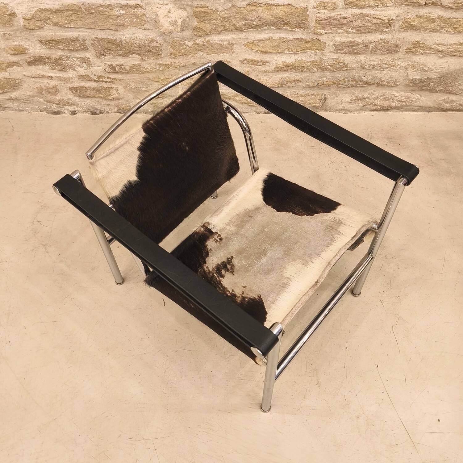 LC1 armchair designed by Perriand / Le Corbusier, Cassina, 1960