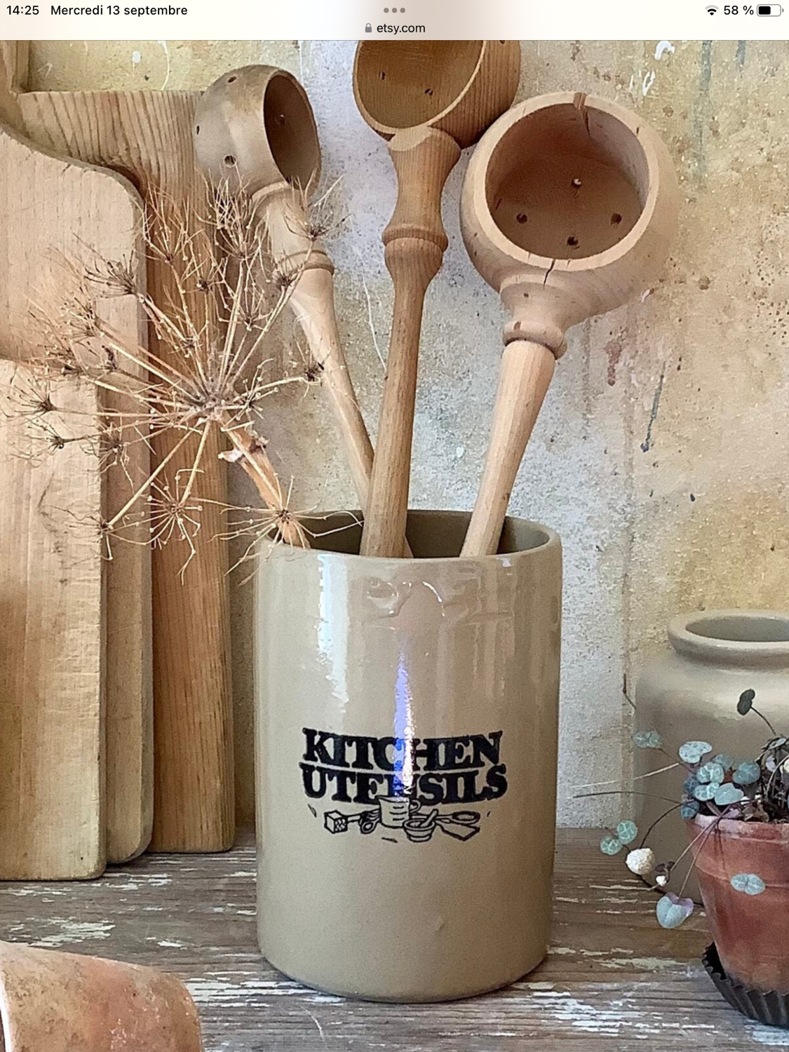 Pearsons of Chesterfield Kitchen Utensil Pot