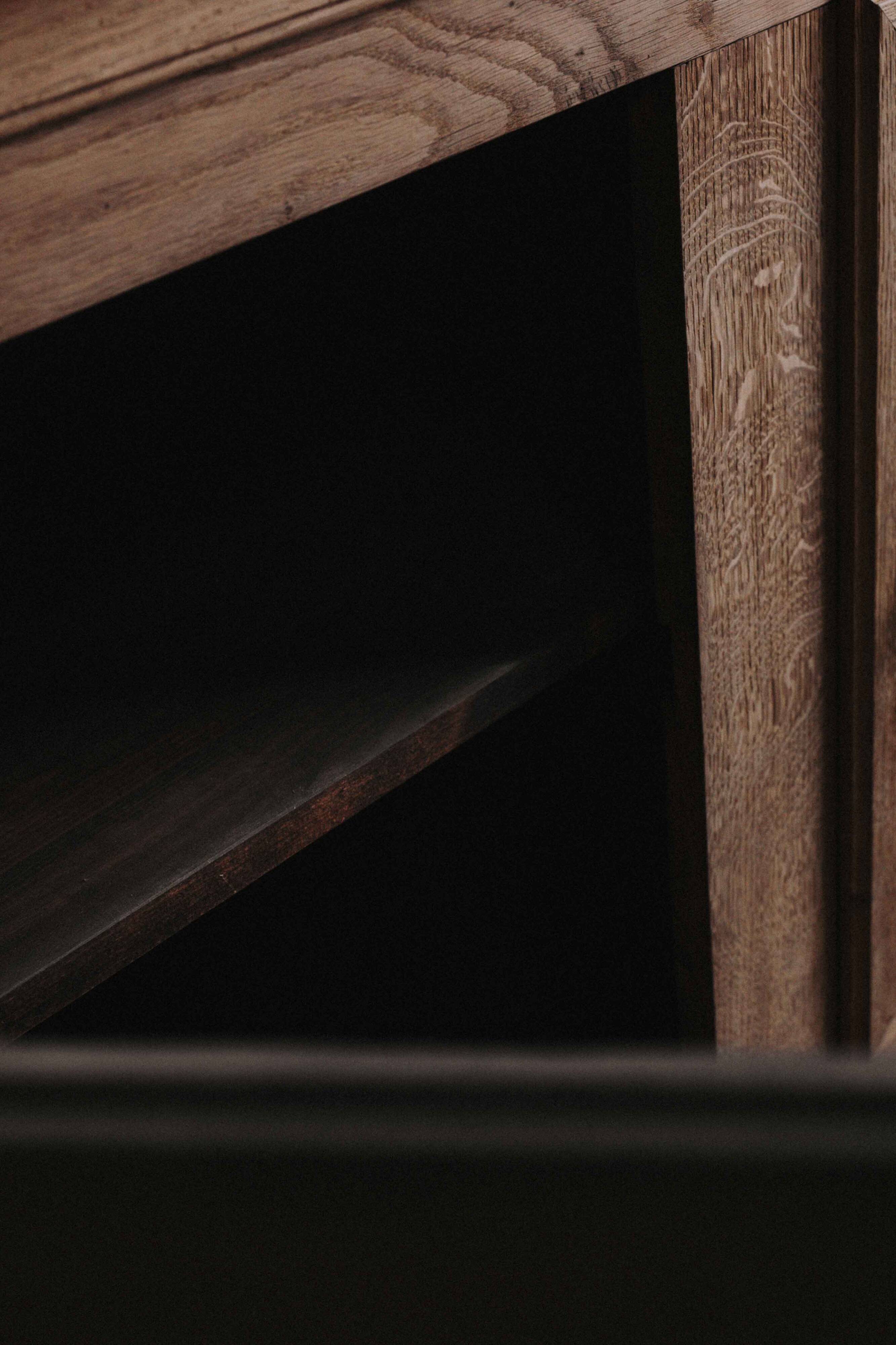 Ardennes-style 2-door chest of drawers in solid oak