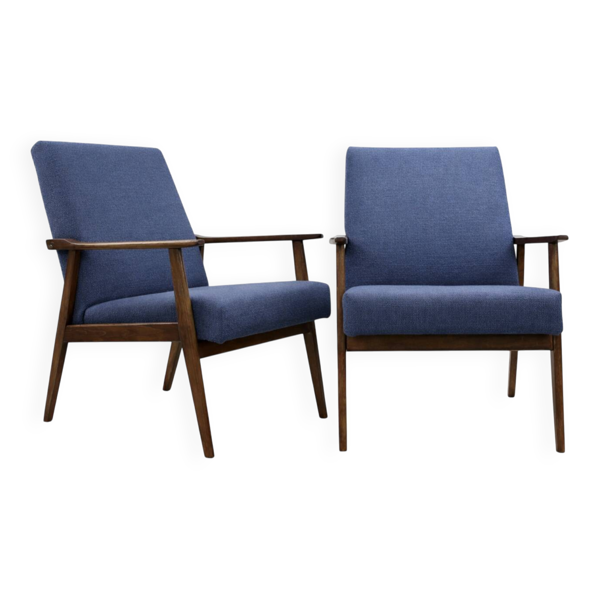 Paire de fauteuils vintage “Lisek” – années 60 – design polonais