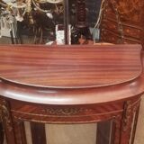 Louis XV style display case in mahogany and bronze