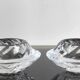 Pair of candlesticks "Hvidovre" in crystal - Royal Copenhagen