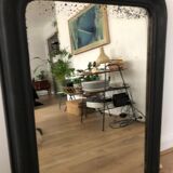 Miroir Louis Philippe noir mat ancien