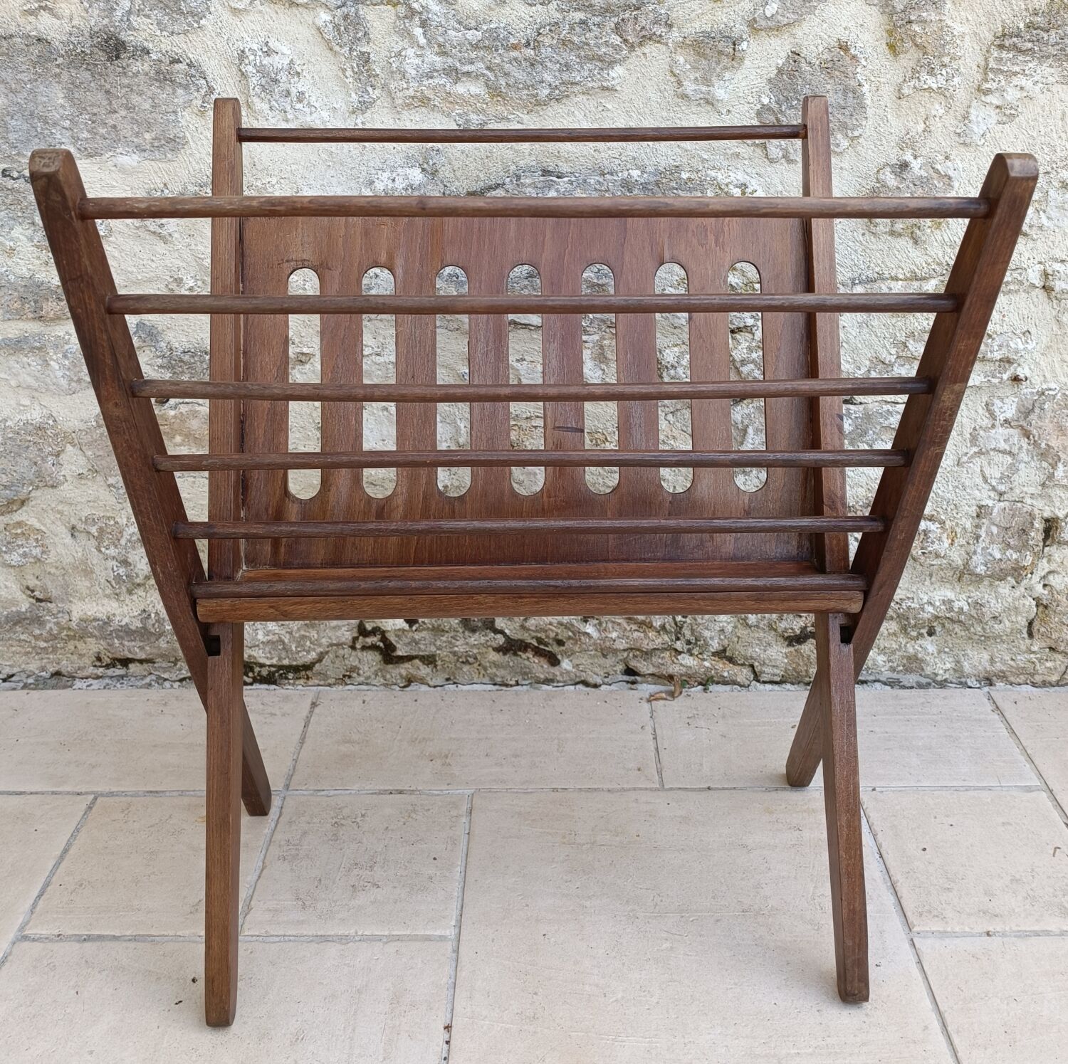 Scandinavian wooden magazine racks