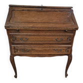 Secrétaire ancien en chêne avec tiroirs