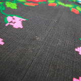 Tapis roumain traditionnel et ancien à motifs floraux bohèmes 155x215cm