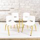 4 chaises d'école maternelle PROINCO années 70