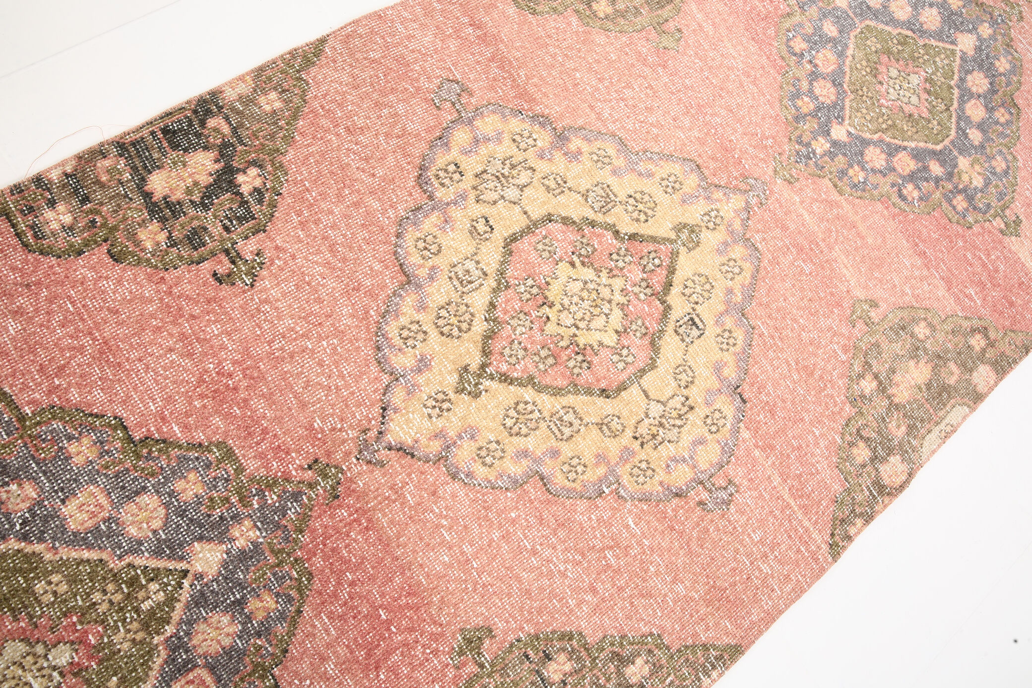 3x11 Vintage Turkish Runner Rug, 91x344Cm