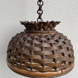 Vintage rattan ceiling light