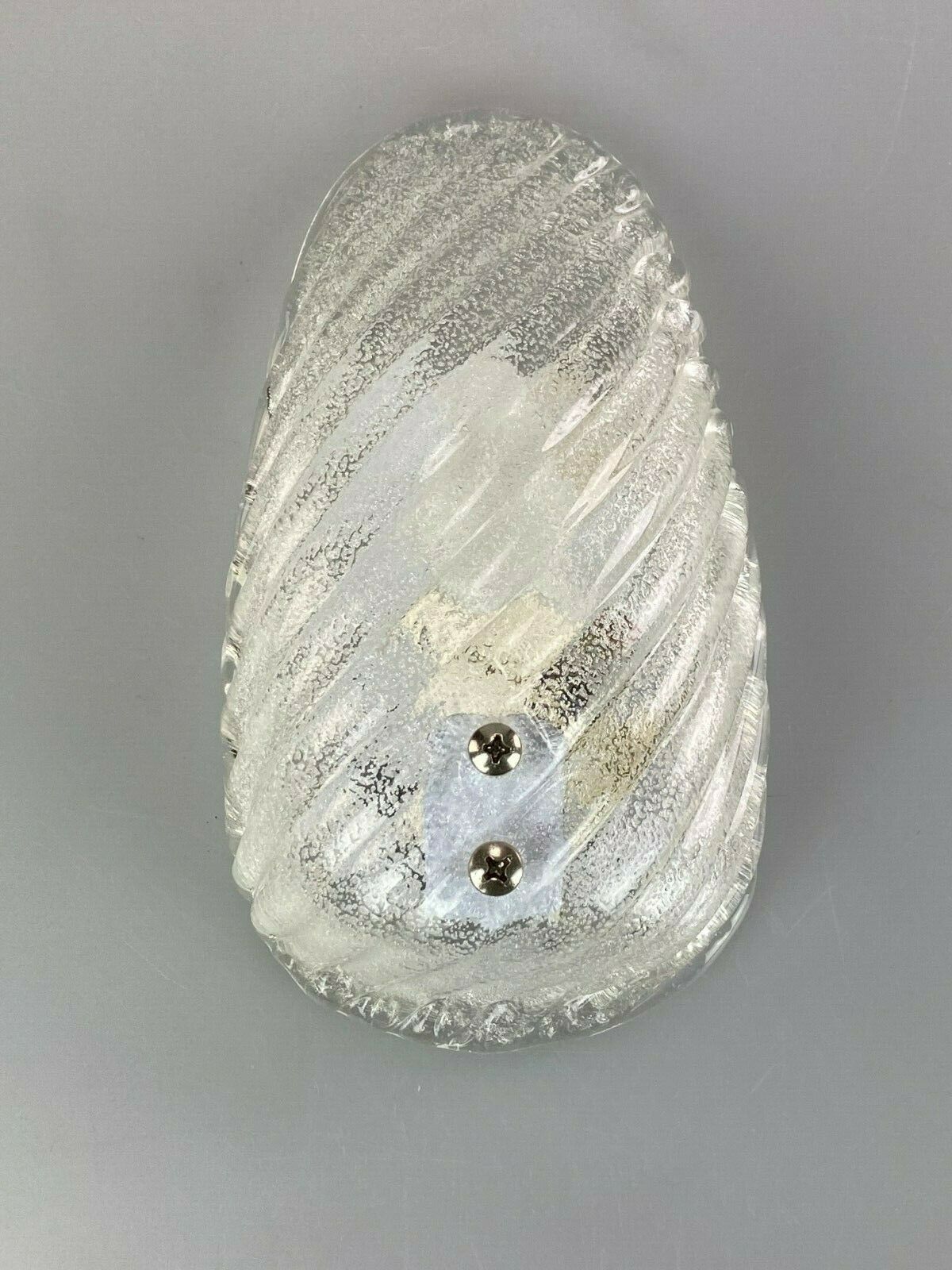 Ice glass wall light space age design