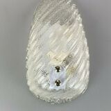 Ice glass wall light space age design