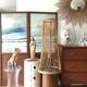 Vintage screen wood and oil painting