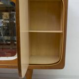 Vittorio Dassi Mid-Century Modern Italian Mahogany Cabinet Bar, 1950s