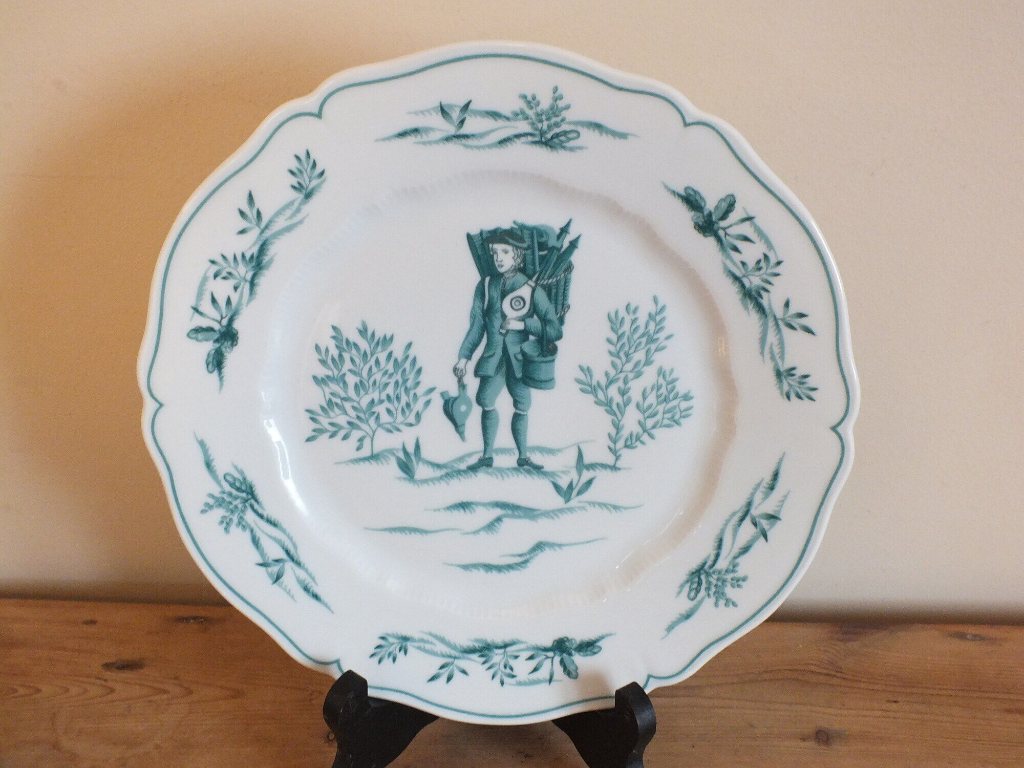 Set of 6 flat plates Limoges Haviland