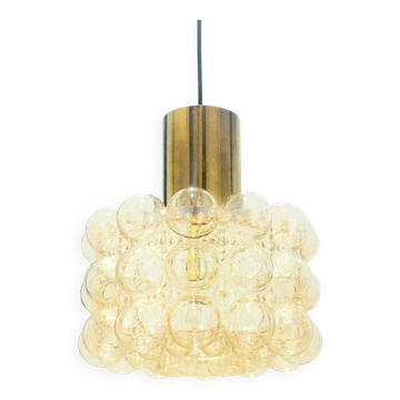 Grand plafonnier en verre bulle du milieu du siècle par H. Tynell pour Limburg, années 1960.