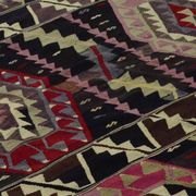 Turkish Kilim Yoruk Vintage 175x282 cm Geometric Brown and Beige