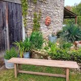 Oak farm bench