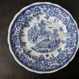 Set de 15 assiettes plates à motifs anglais Lunéville
