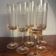 Set of 6 champagne glasses – Studio Nova – Parc Avenue Green Pink – A