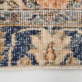 5x9 Navy Blue & Peach Oriental Persian Rug, 168x284Cm