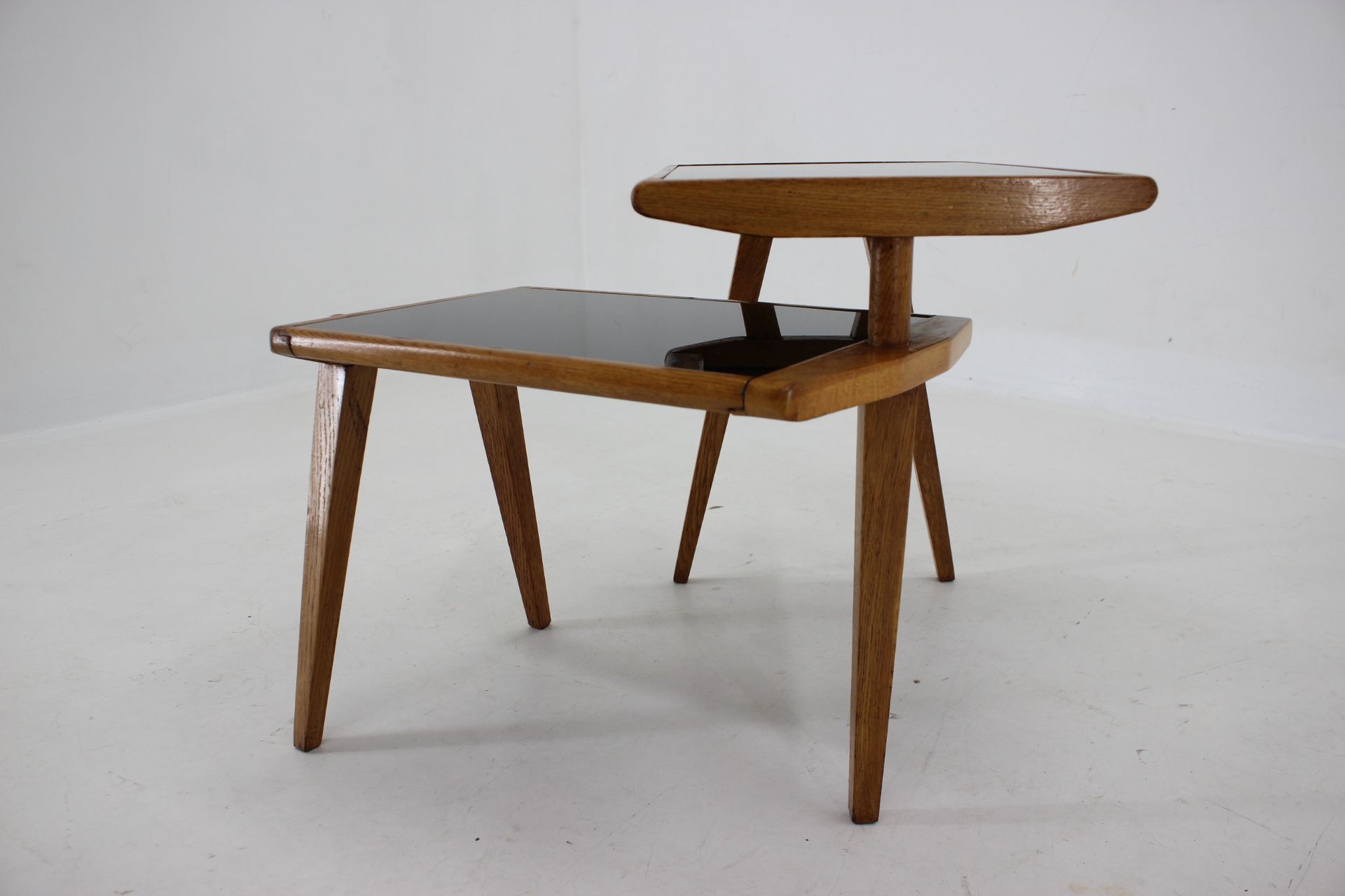 1960s Oak Side Table by Krasna Jizba ,Czechoslovakia