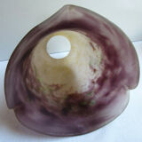 Art Deco lamp tulip, glass paste by Degué