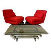 Canapé convertible 360° Le Vele Video design italien Futura 2 places rouge
